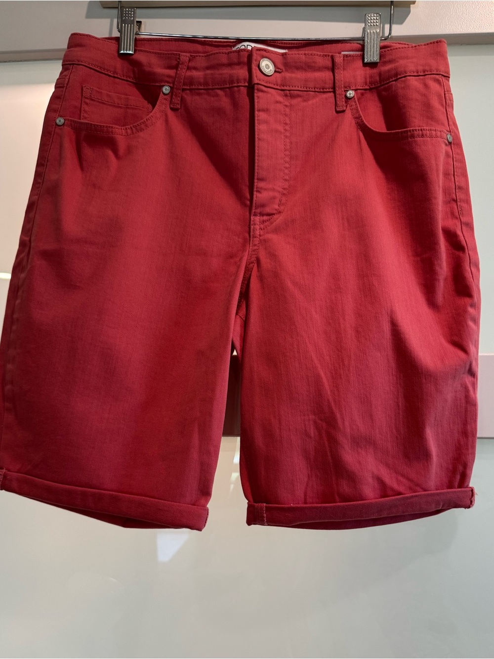 Code Bleu Women’s Bermuda Flat-Front Cotton Shorts